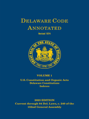 cover image of Delaware Code Annotated